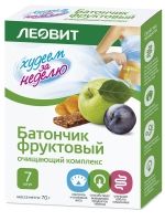 Леовит - Батончик фруктовый для похудения "Очищающий комплекс", 70 г