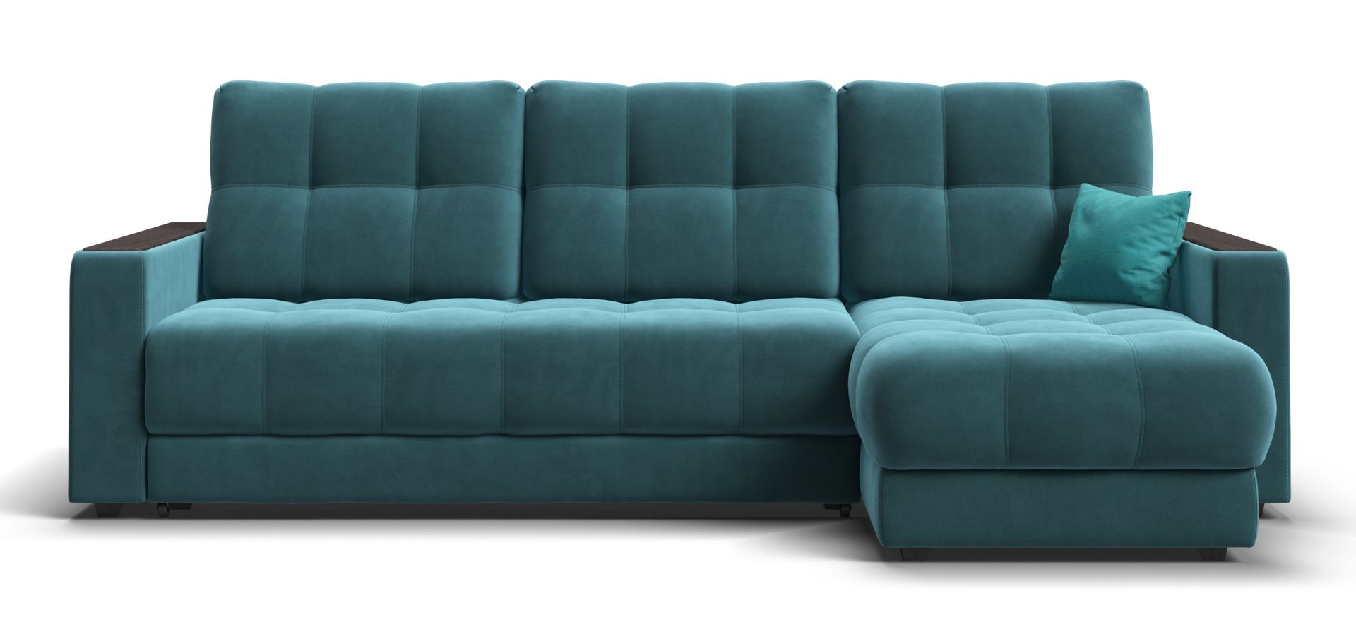 Угловой диван BOSS Classic XL велюр Monolit зеленый