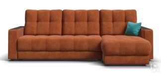 Угловой диван BOSS Classic XL велюр Alkantara оранж