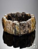Браслет «Помпеи» натурального янтаря с красивой природной текстурой Amberho