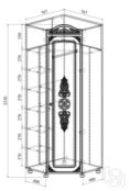 Шкаф угловой Ассоль плюс АС-521К 441 фото 3