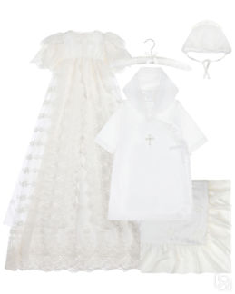 Комплект: платье, пеленка и чепчик Wings Atelier детский