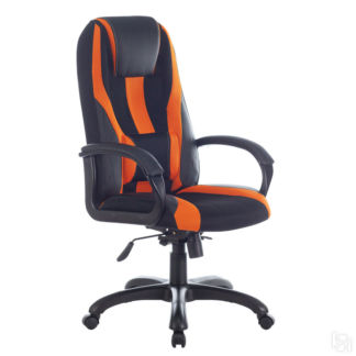 Кресло компьютерное BRABIX PREMIUM Rapid GM-102 черное/оранжевое