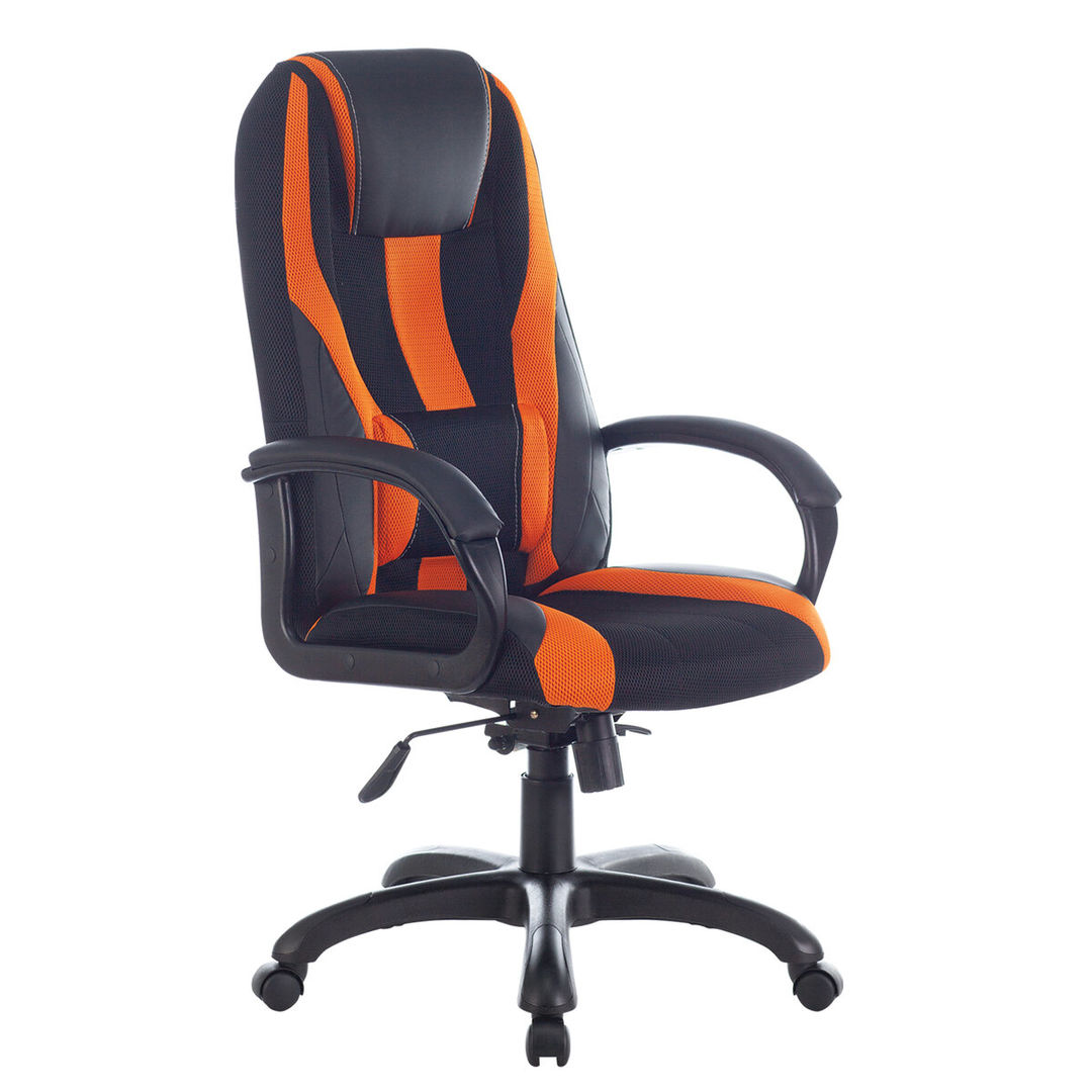 Кресло компьютерное BRABIX PREMIUM Rapid GM-102 черное/оранжевое