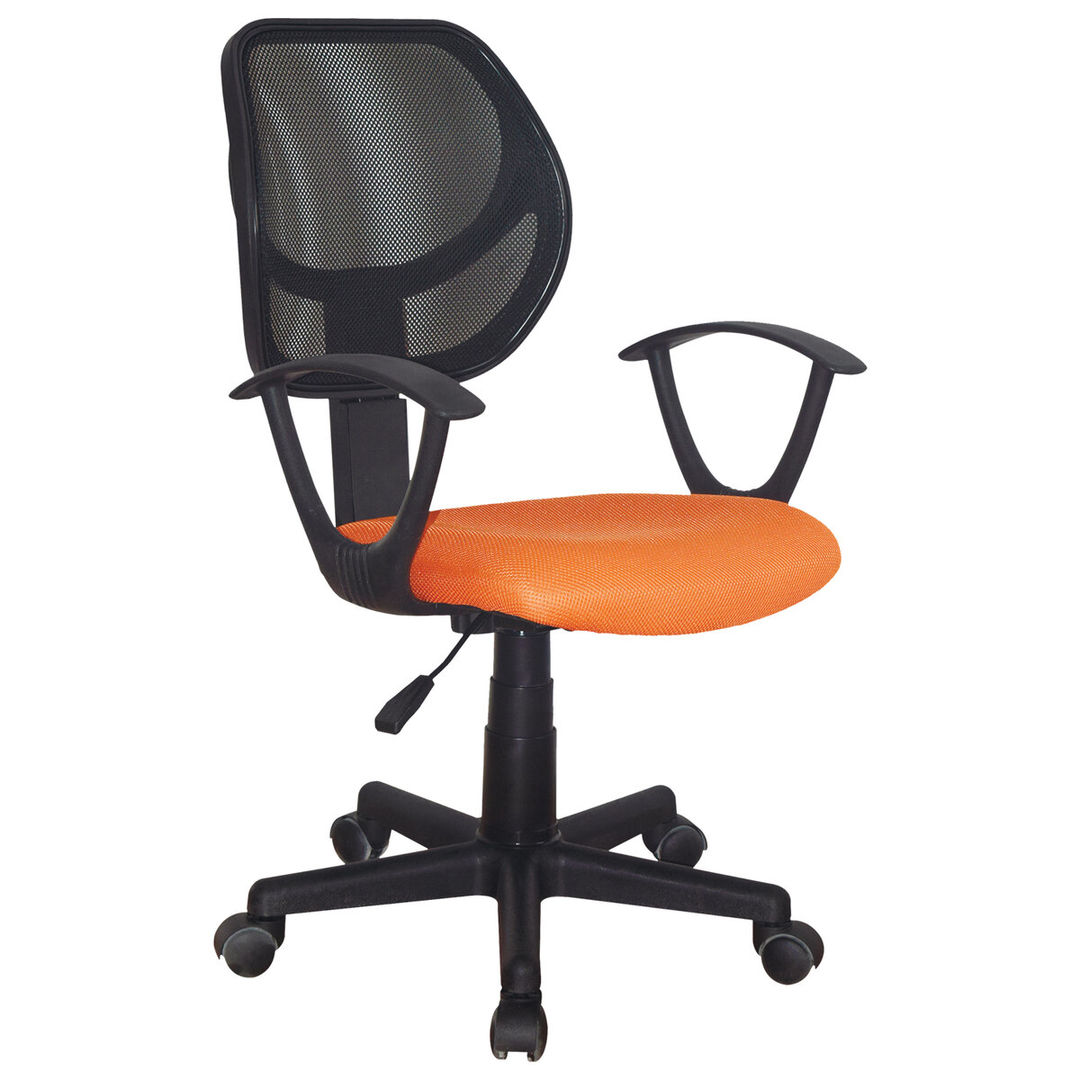Кресло компактное BRABIX Flip MG-305 оранжевое/черное