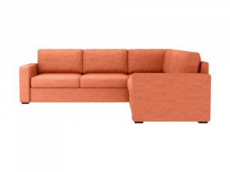 Большой угловой диван Peterhof П3 оранжевый 341913 ОГОГО