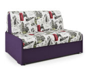 Диван кровать Коломбо БП 120 Париж и рогожка фиолетовый