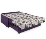Диван кровать Коломбо БП 140 Париж и рогожка фиолетовый