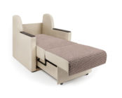 Кресло-кровать Аккорд Д Корфу коричневый и экокожа беж