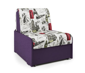 Кресло-кровать Коломбо БП Париж и рогожка фиолетовый