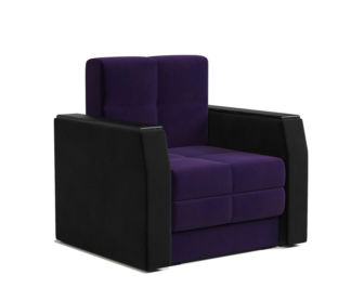 Кресло-кровать Атлант фиолетовый чёрный
